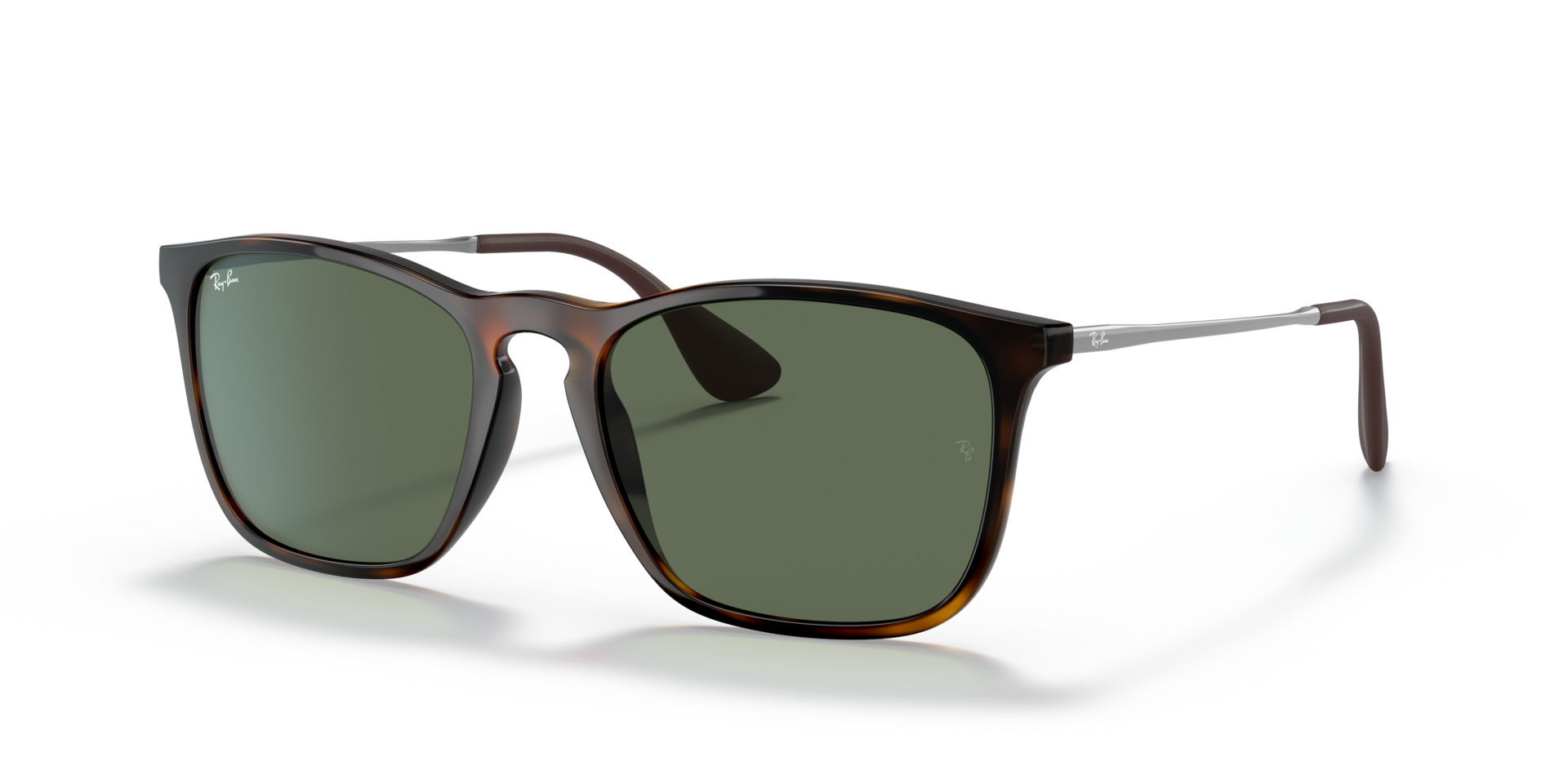 RB4187 Licht Havana KunststofSunglass Frames van B24, Hoekweergave