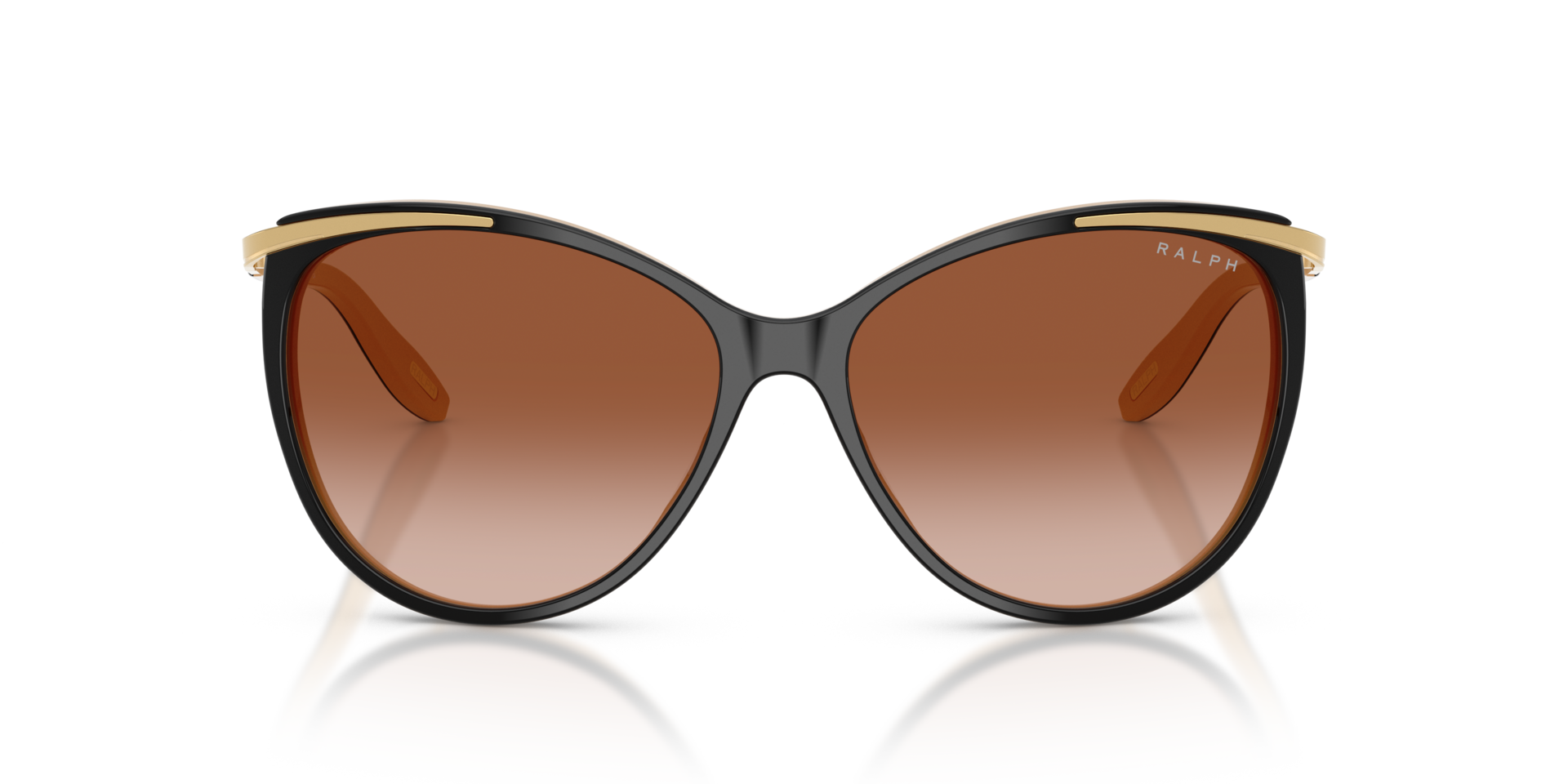 RA5150 Shiny Black On Nude & Gold AcetatSunglass Frames von B24, Vorderansicht