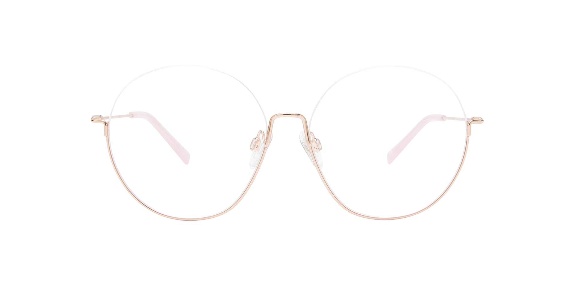 Orianna Rose Gold Metal MetaalEyeglass Frames van B24, Vooraanzicht
