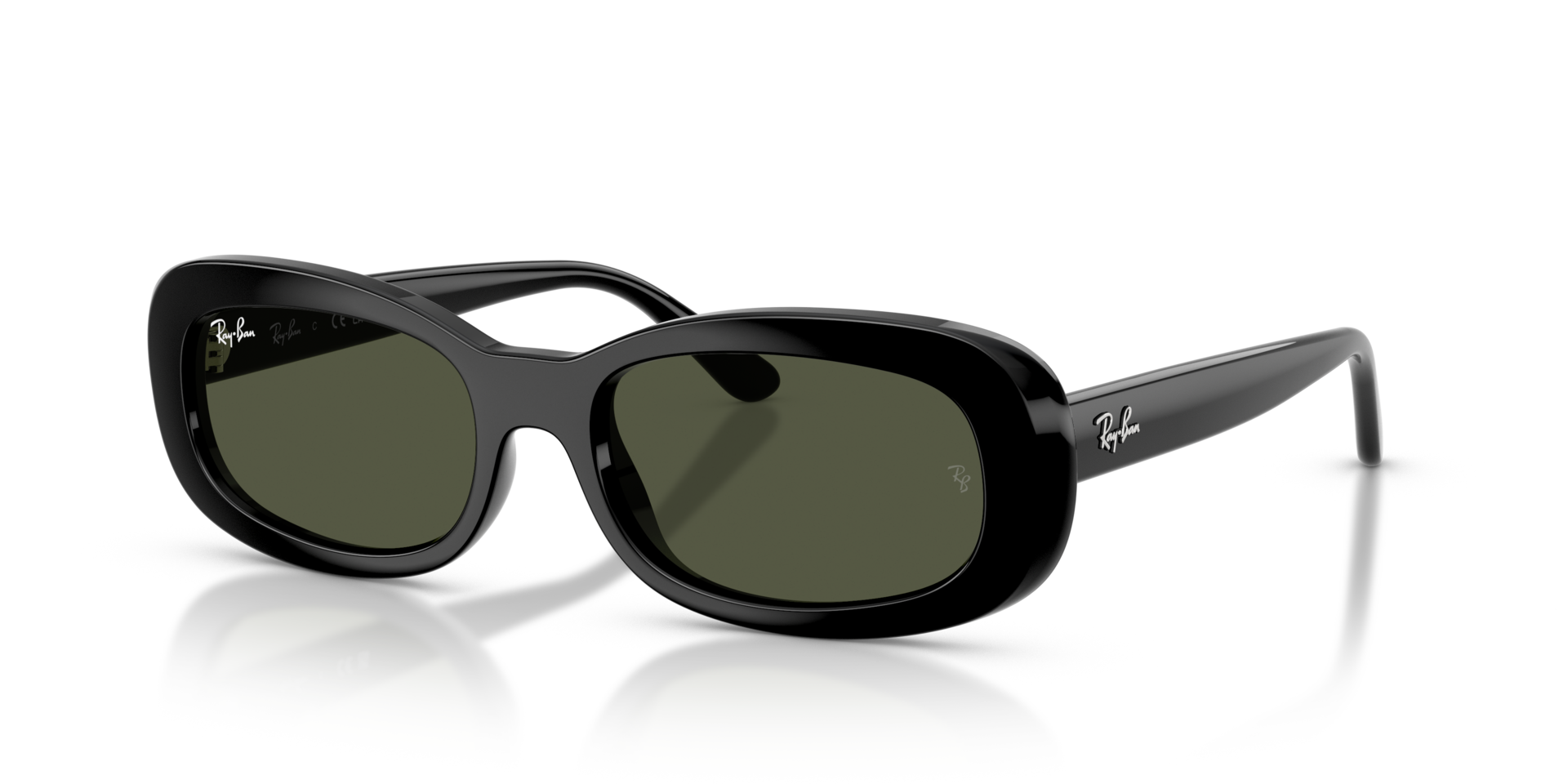 RB2221 Schwarz KunststoffSunglass Frames von B24, Dreiviertelansicht