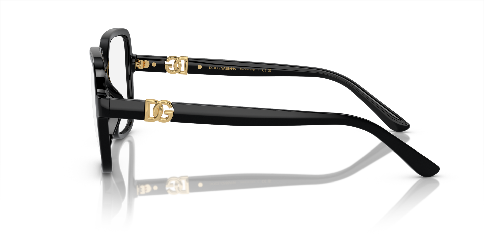 DG5105U Zwart KunststofEyeglass Frames van B24, Zijaanzicht