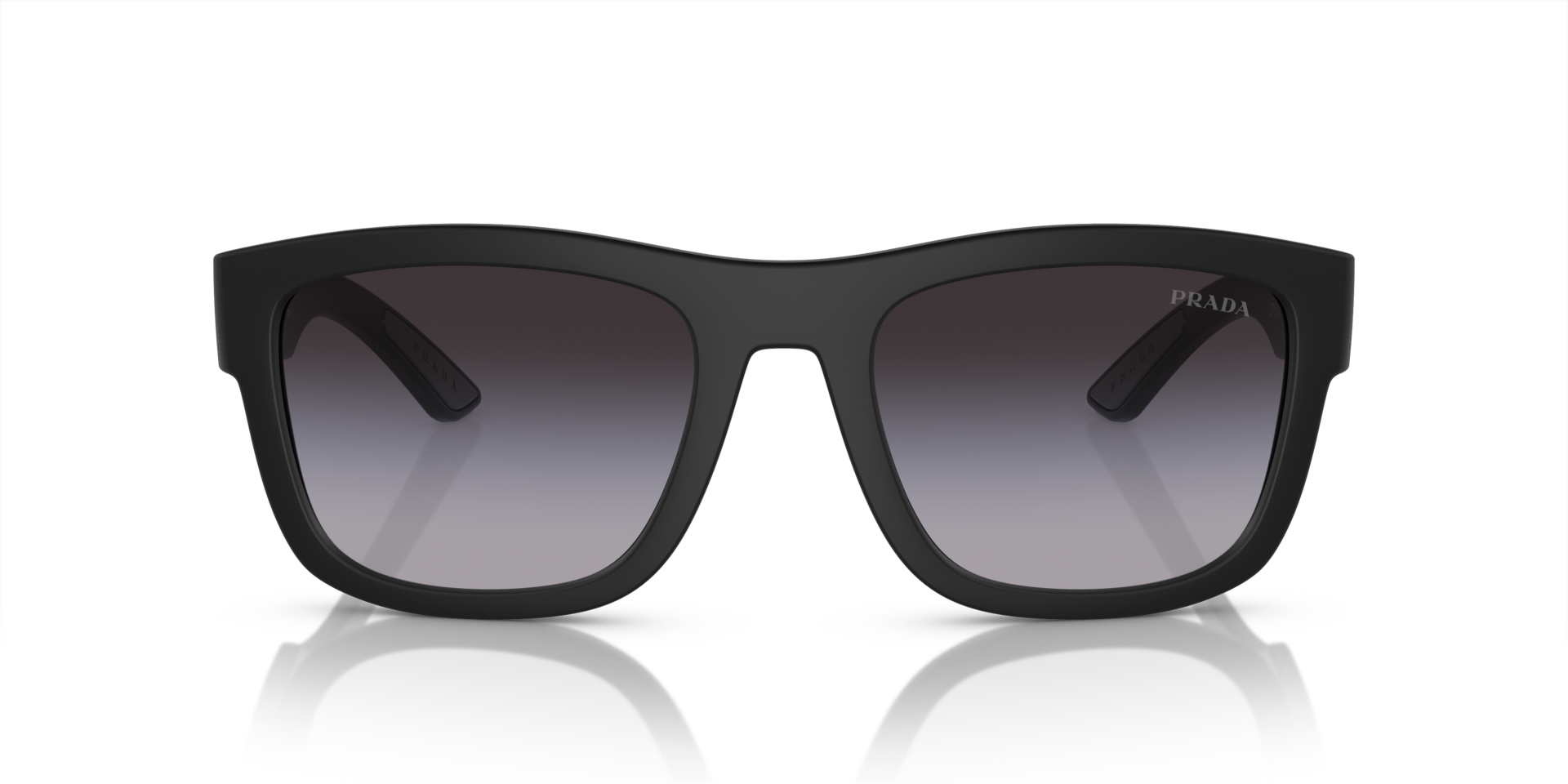PS 01ZS Matzwart KunststofSunglass Frames van B24, Vooraanzicht
