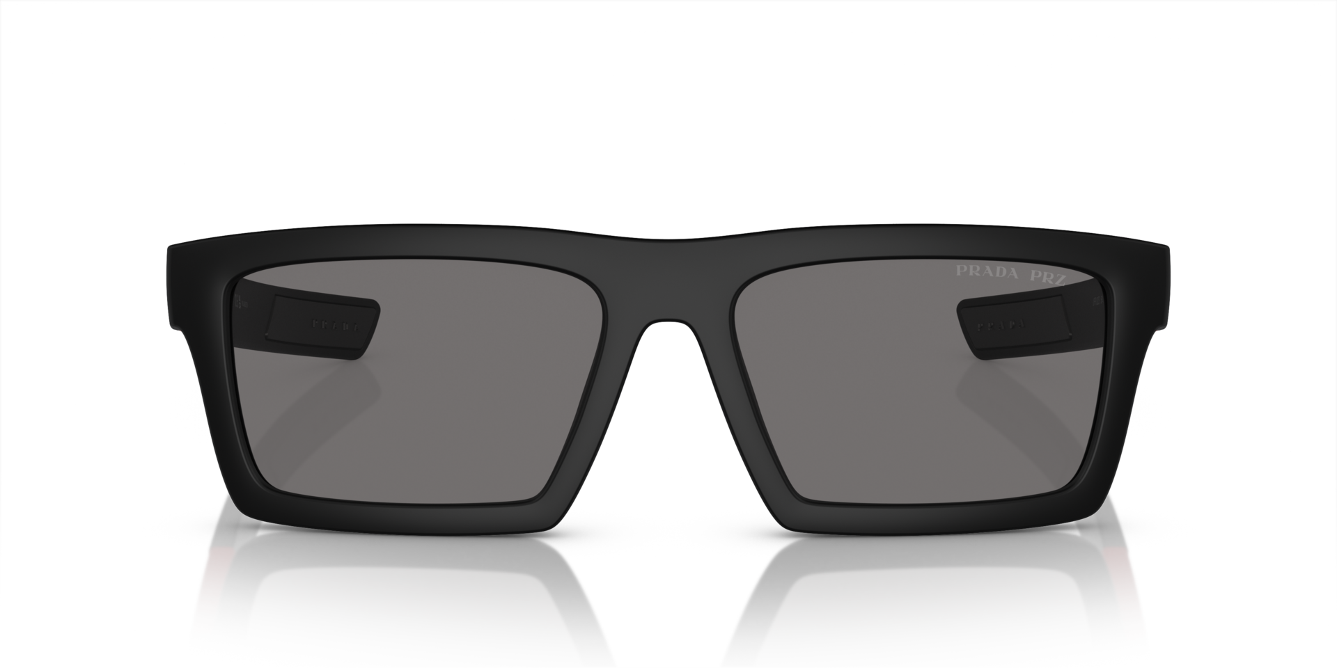PS 02ZSU Matt Schwarz KunststoffSunglass Frames von B24, Vorderansicht