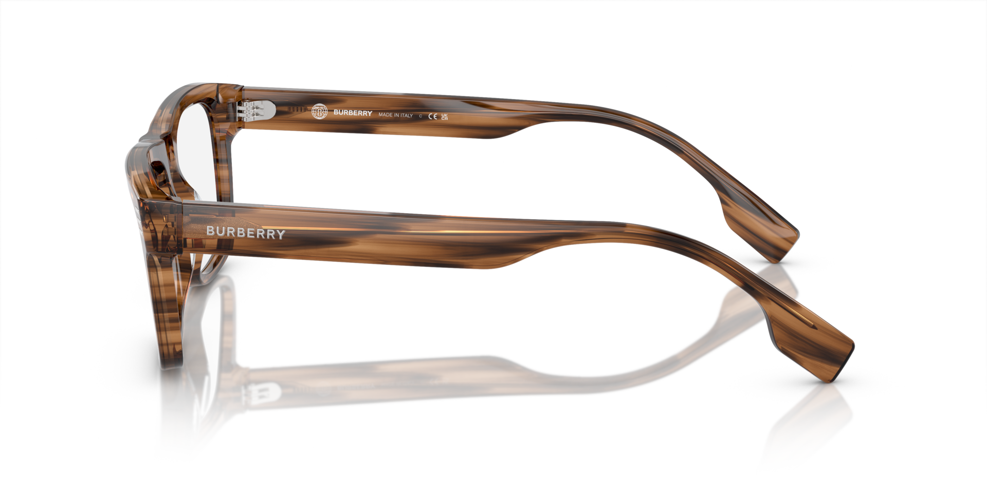 BE2387 Braun AcetatEyeglass Frames von B24, Seitenansicht