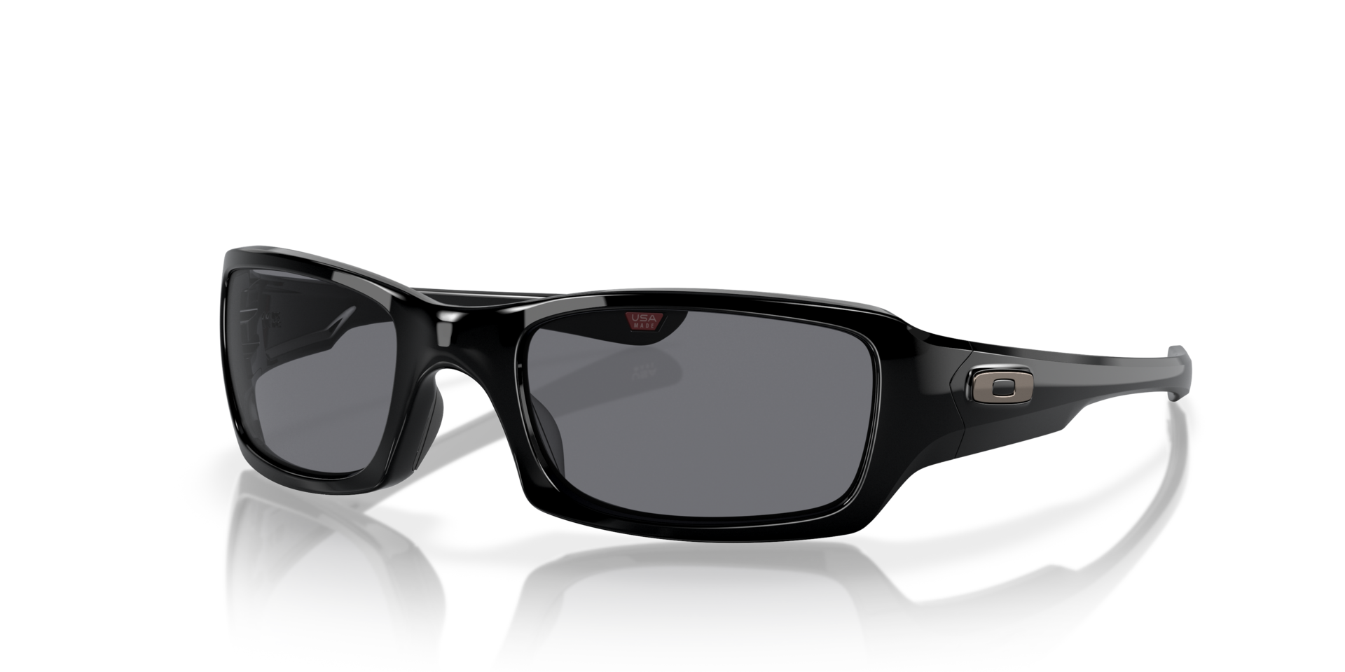 Fives Squared® Schwarz glänzend KunststoffSunglass Frames von B24, Dreiviertelansicht