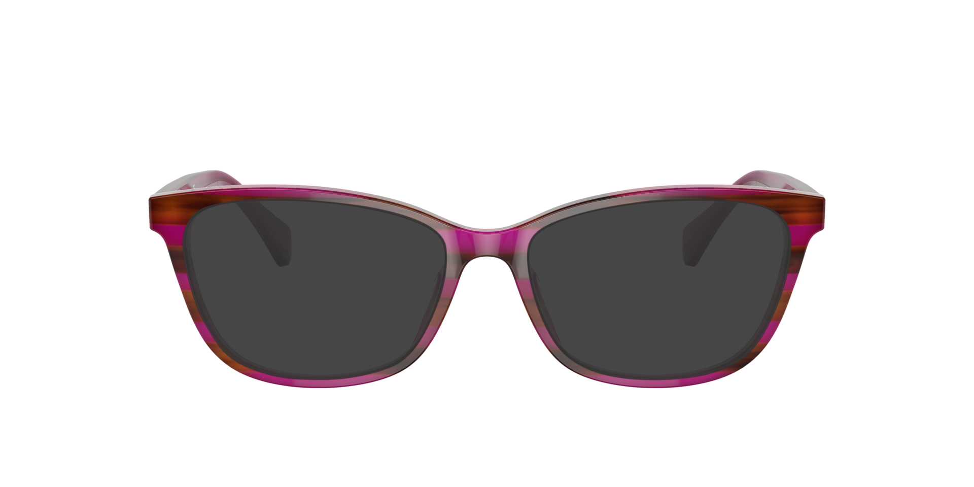 RA7133U Striped Brown Purple AcetaatEyeglass Frames van B24, met getinte lenzen