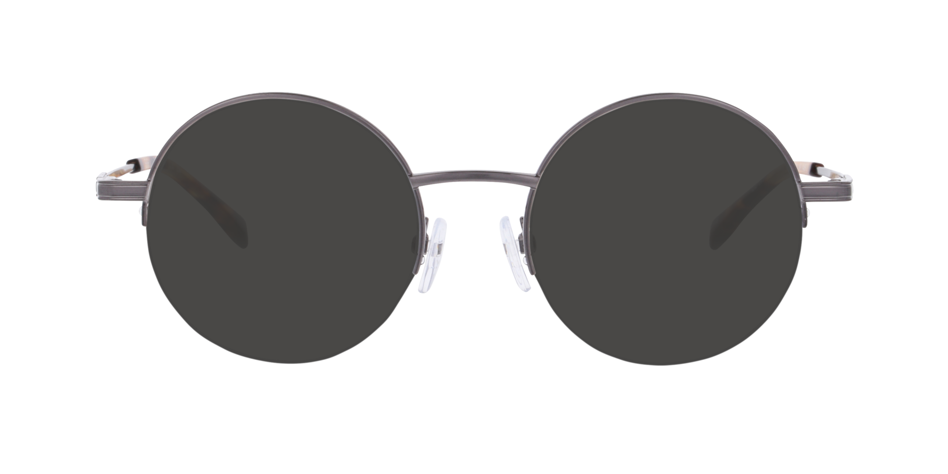 Adrian Staalgrijs MetaalEyeglass Frames van B24, met getinte lenzen