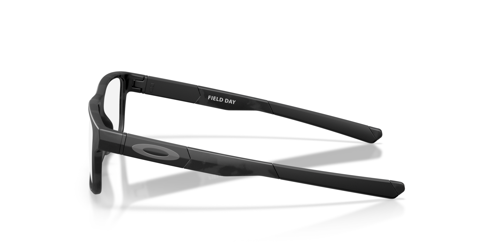 Field Day (Youth Fit) Satin Black Camo KunststoffEyeglass Frames von B24, Seitenansicht
