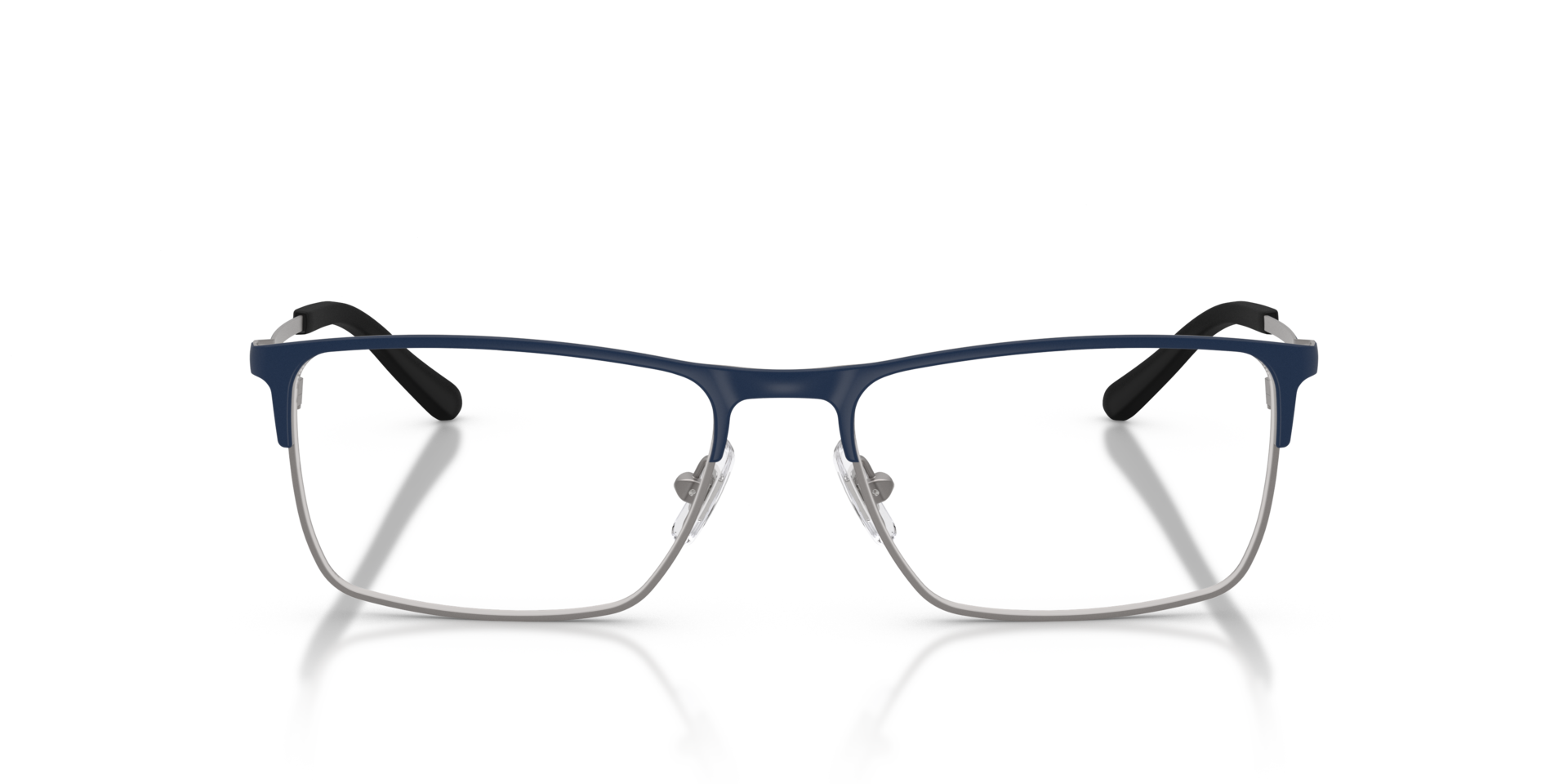 AN6155 Matblauw MetaalEyeglass Frames van B24, Vooraanzicht