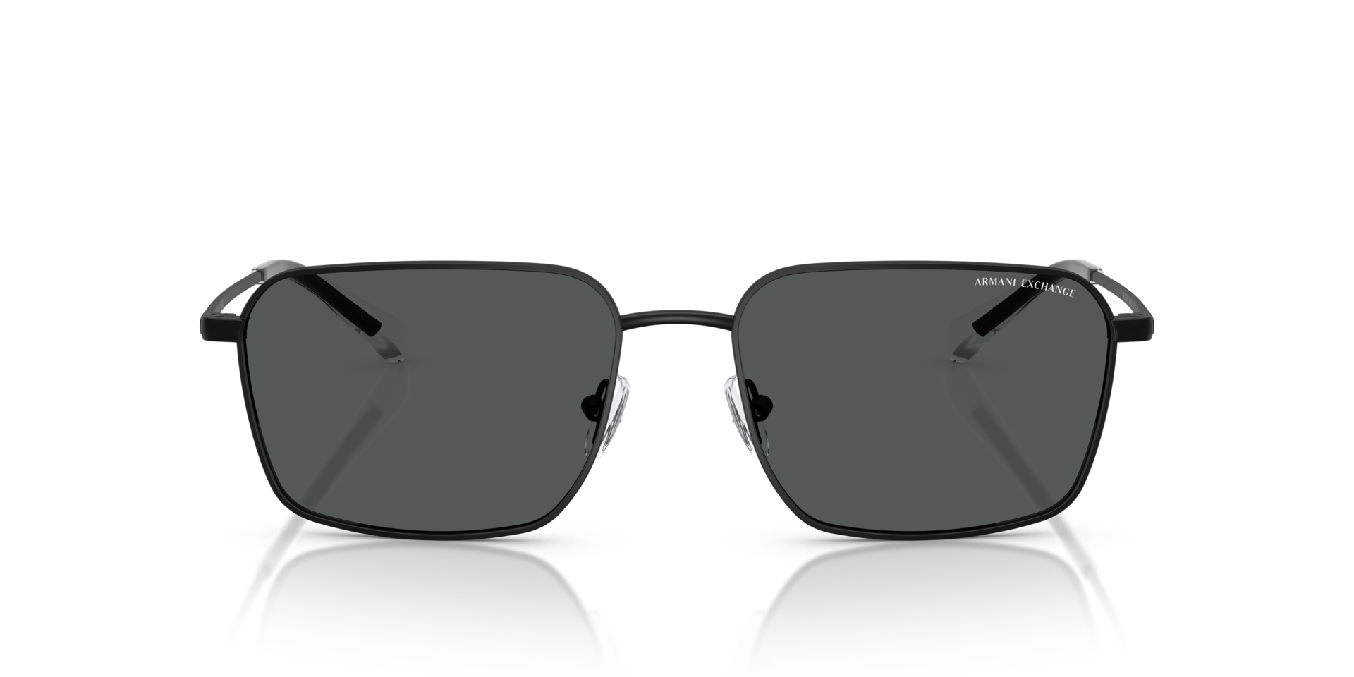 AX2053S Matt Schwarz MetallSunglass Frames von B24, Vorderansicht