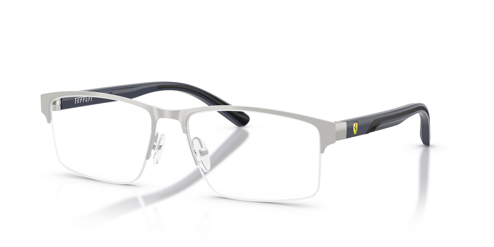 FZ7015 Grijs mat MetaalEyeglass Frames van B24, Hoekweergave