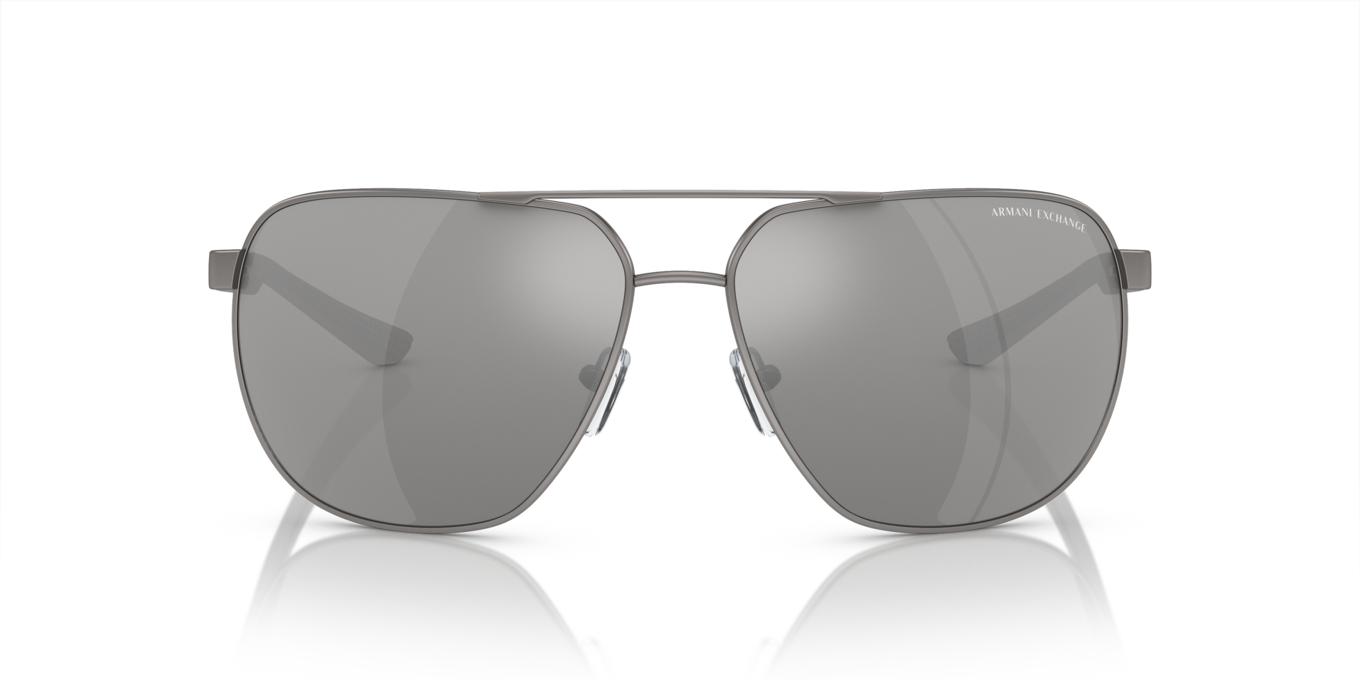 AX2047S Mat Staalgrijs MetaalSunglass Frames van B24, Vooraanzicht