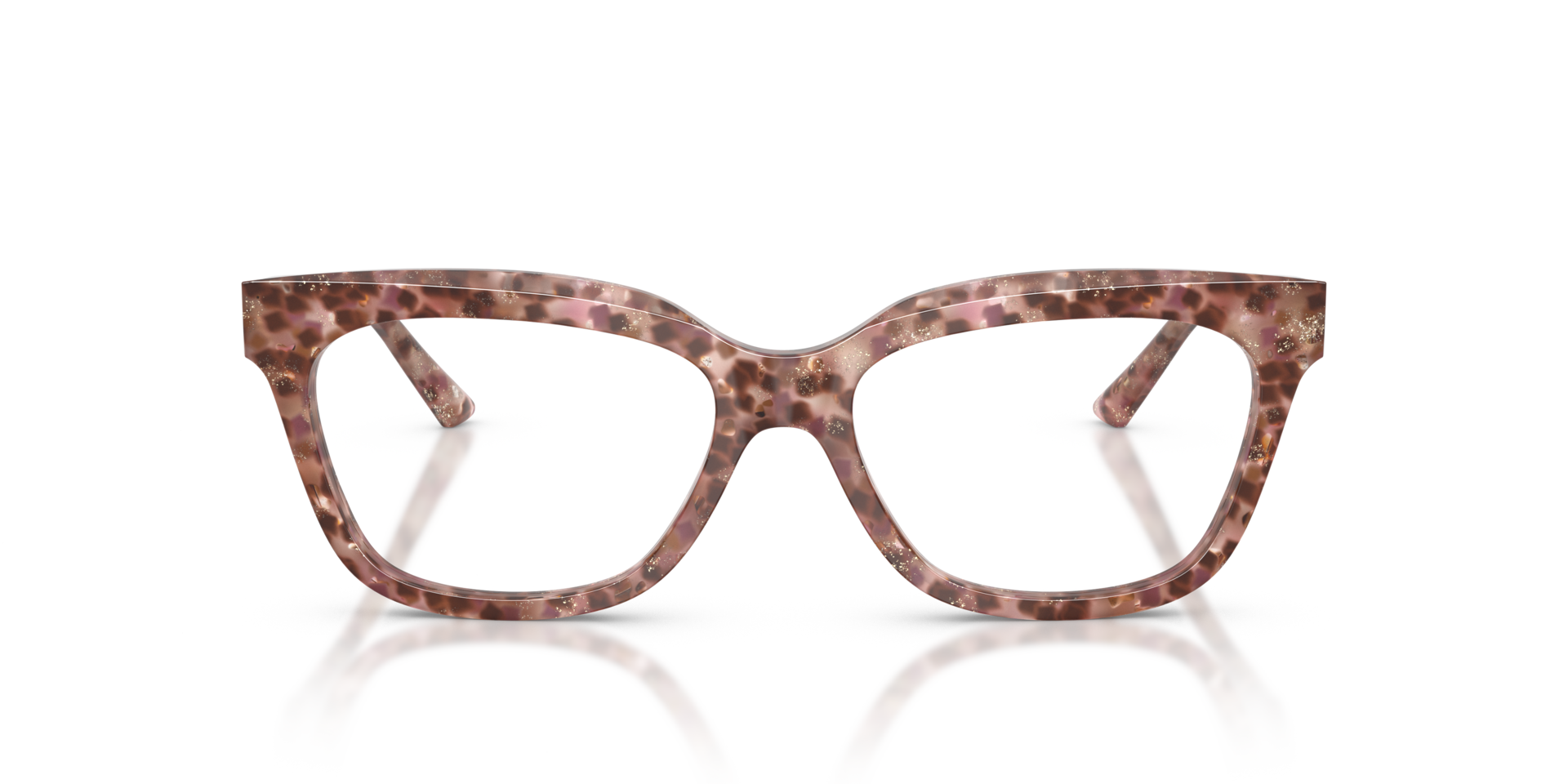 JC3072 Pink Glitter Havana AcetatEyeglass Frames von B24, Vorderansicht