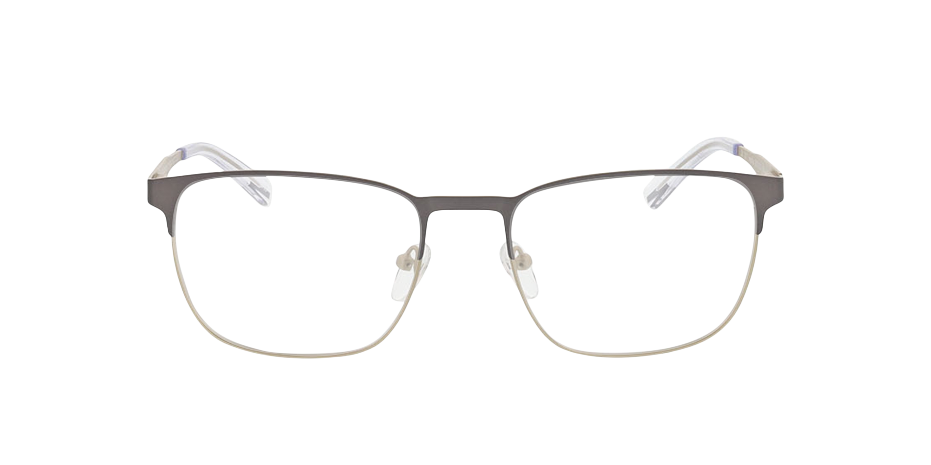 Hamilton Matt Gun  &  Matt Gold MetallEyeglass Frames von B24, Vorderansicht