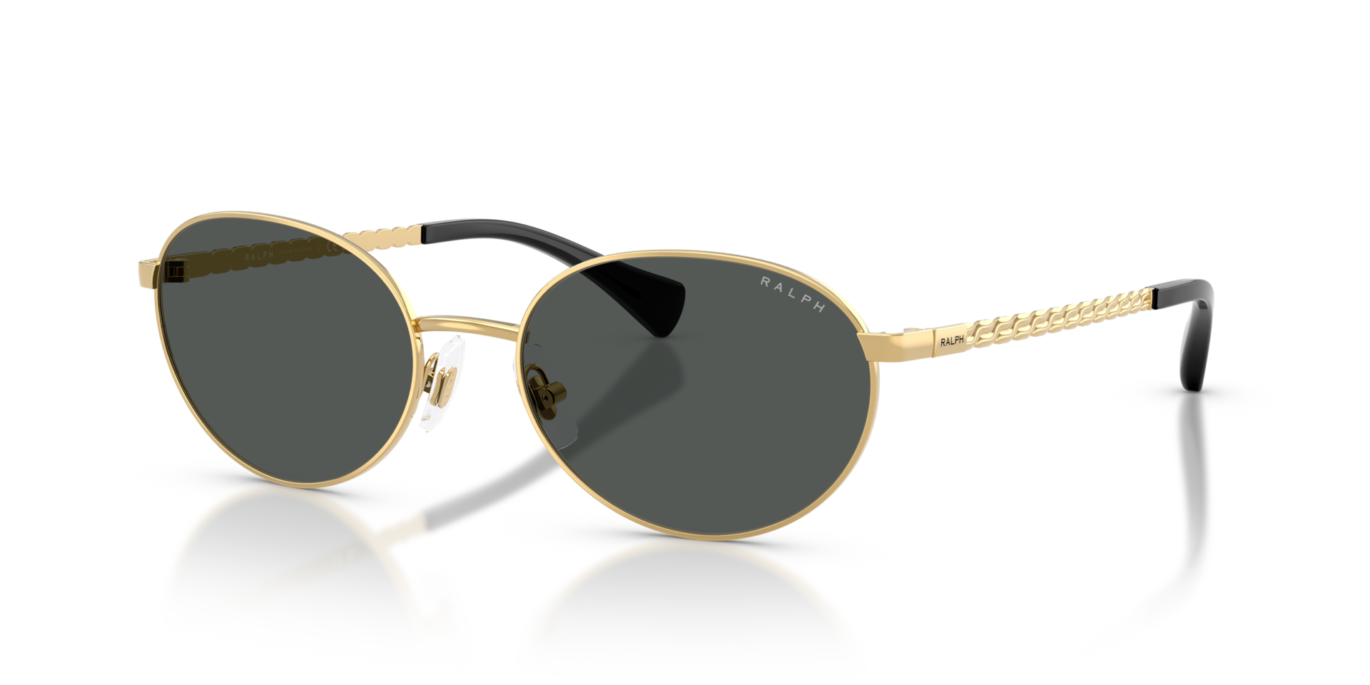 RA4148 Glänzendes Gold MetallSunglass Frames von B24, Dreiviertelansicht