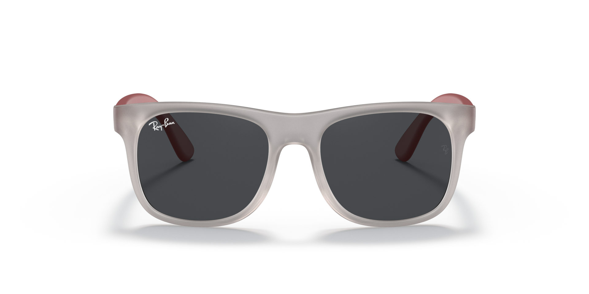 RB9069S Grau transparent KunststoffSunglass Frames von B24, Vorderansicht