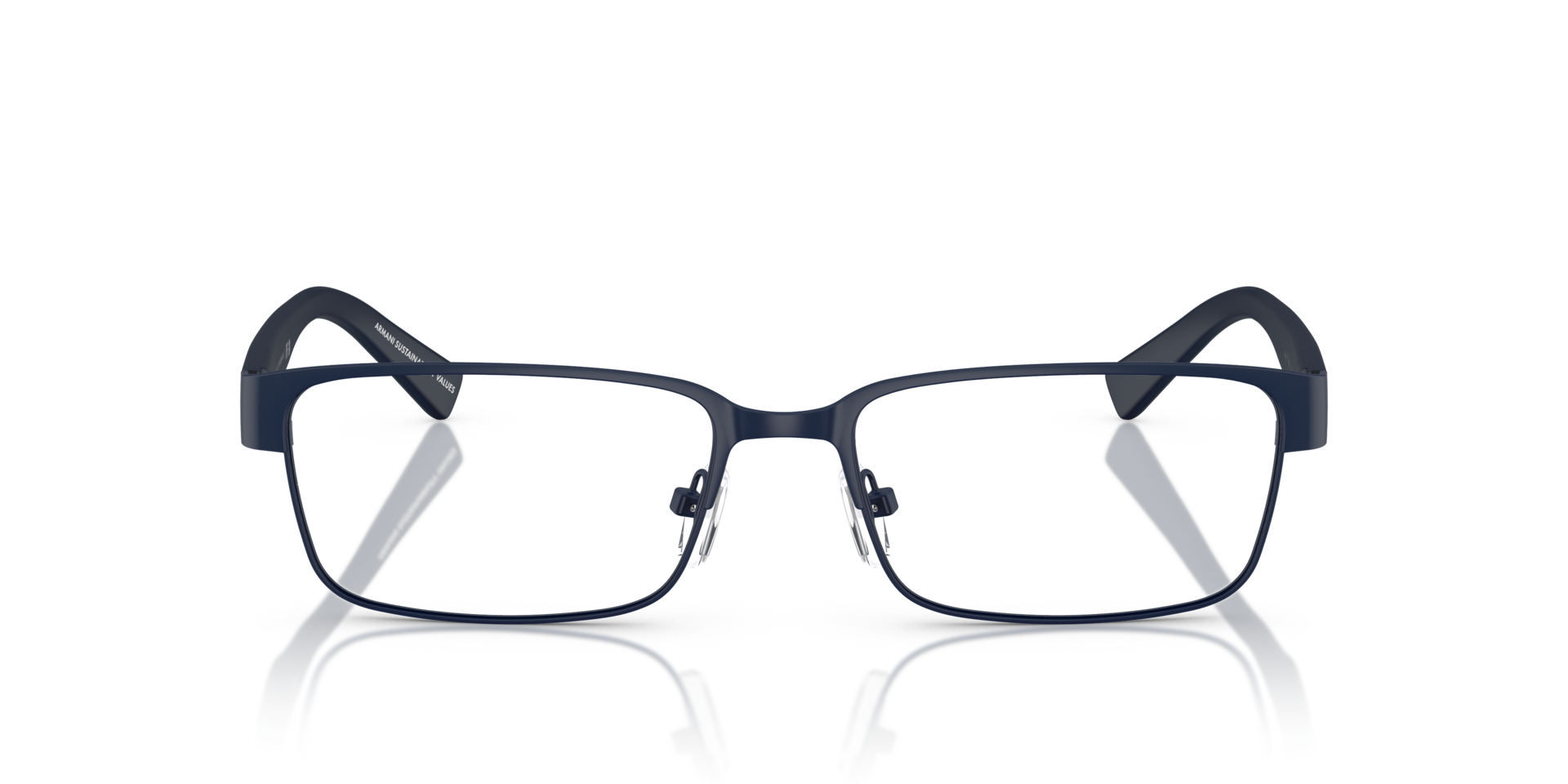 AX1017 Matblauw MetaalEyeglass Frames van B24, Vooraanzicht