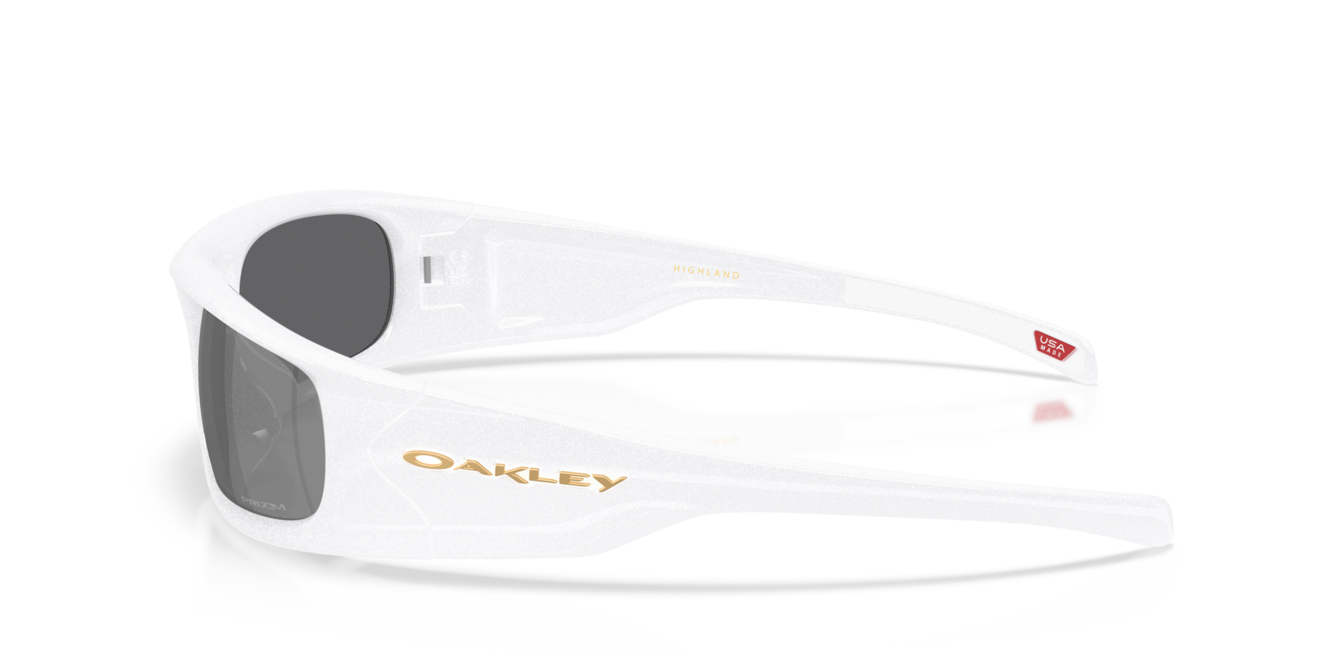 Highland Pearlized White KunststofSunglass Frames van B24, Zijaanzicht
