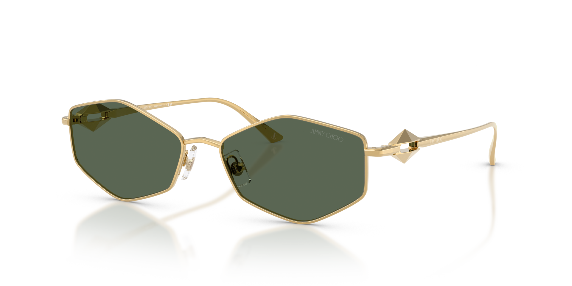 JC4017 Gold MetallSunglass Frames von B24, Dreiviertelansicht