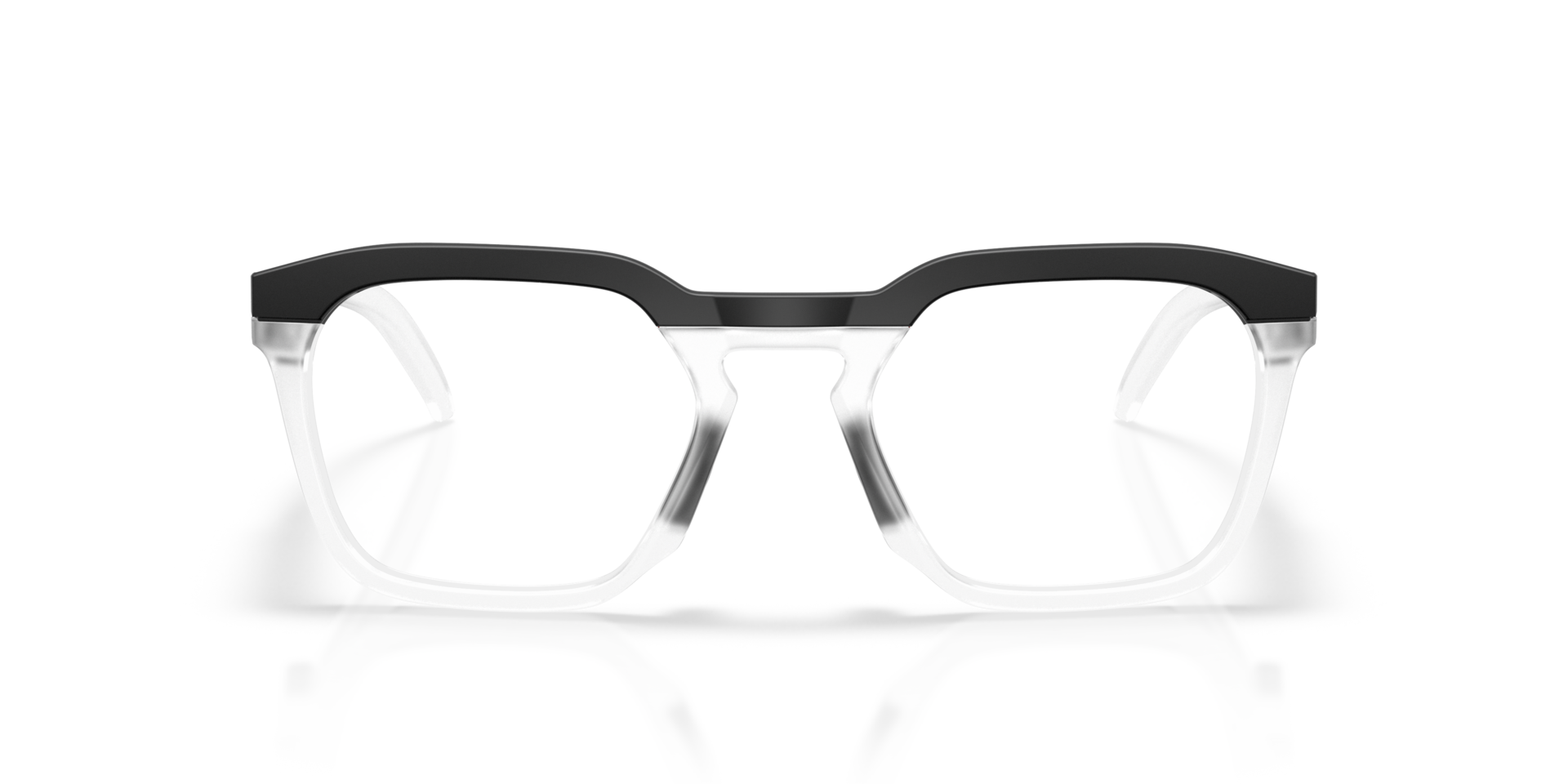 HSTN SQ Satijnglans zwart KunststofEyeglass Frames van B24, Vooraanzicht