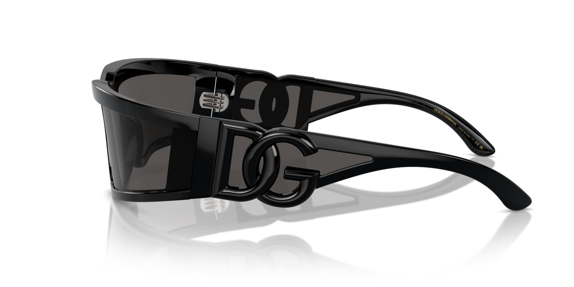 DG6198 Zwart KunststofSunglass Frames van B24, Zijaanzicht