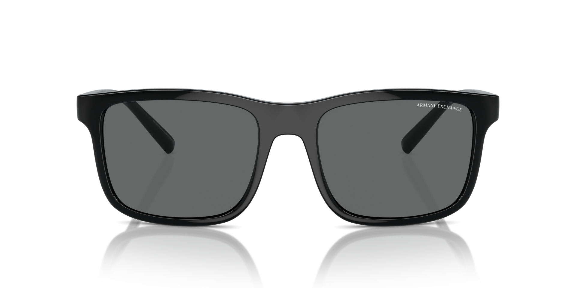 AX4145S Glanzend zwart KunststofSunglass Frames van B24, Vooraanzicht