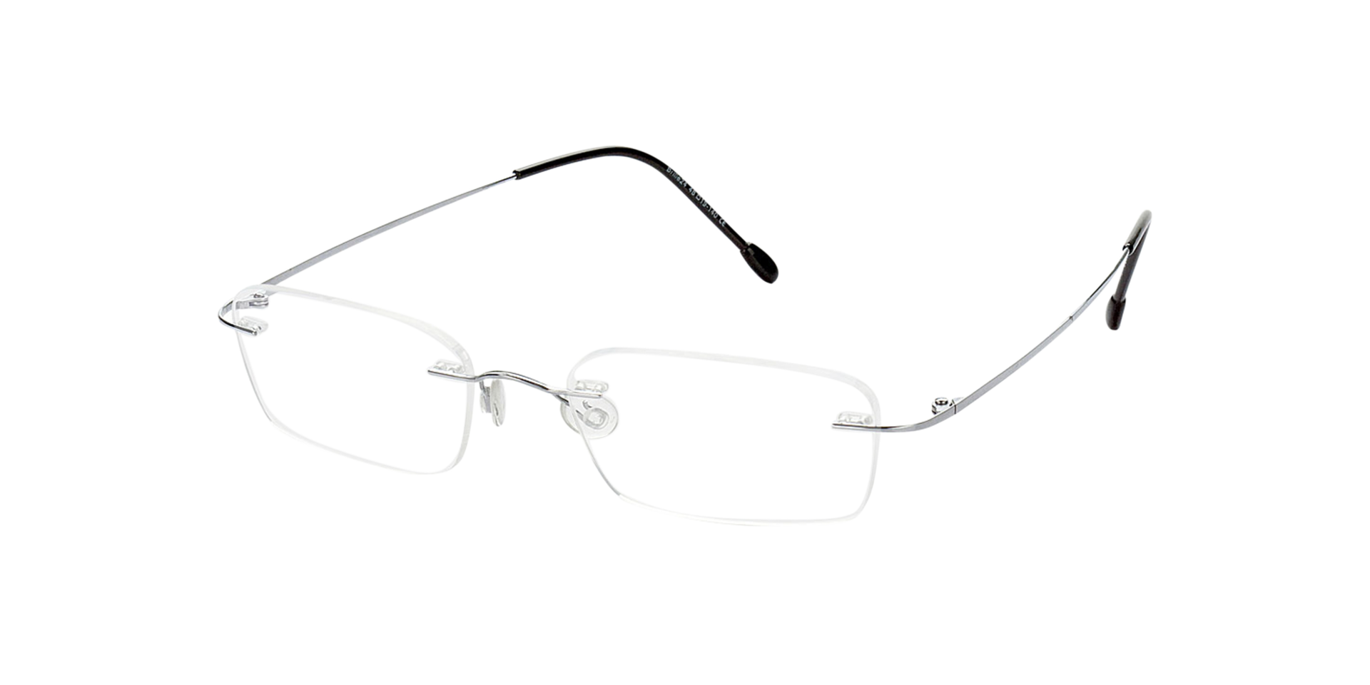 Davos Silber TitanEyeglass Frames von B24, Dreiviertelansicht