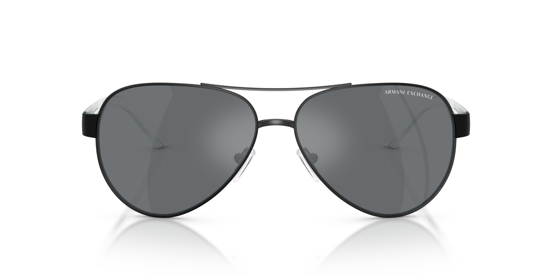 AX2034S Matt Schwarz MetallSunglass Frames von B24, Vorderansicht