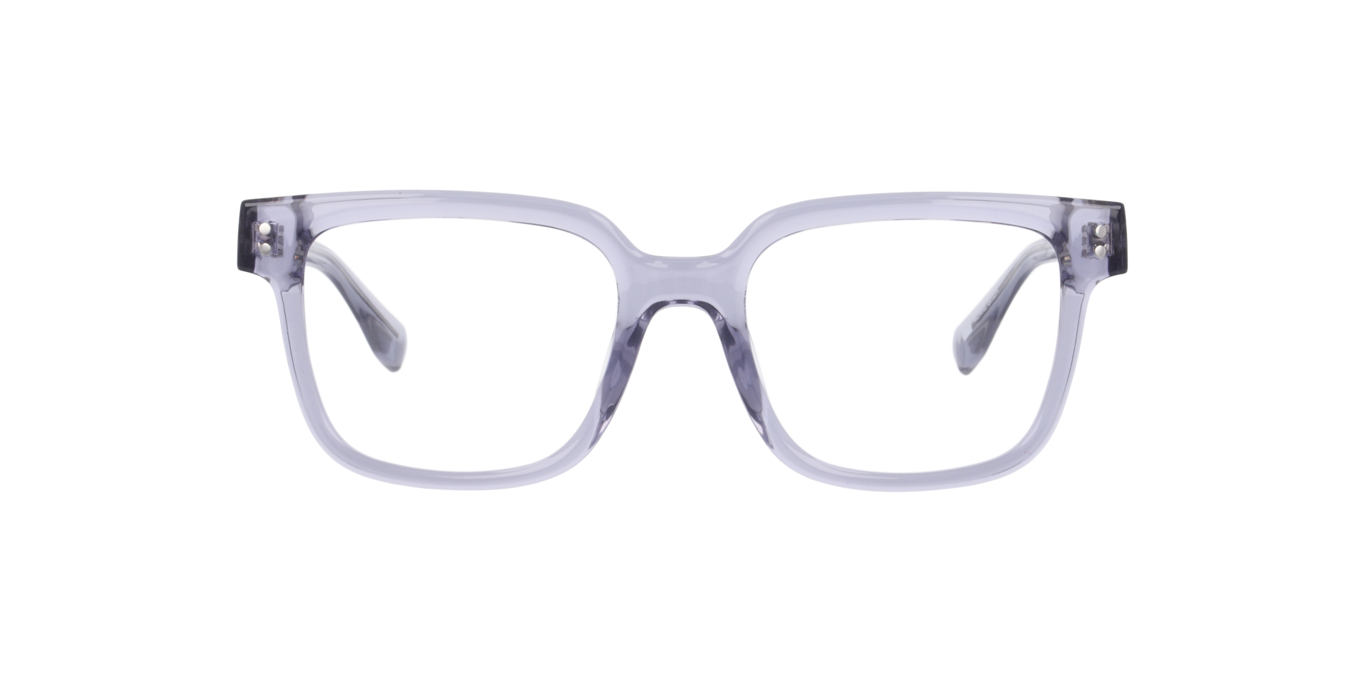 Texas Kristalgrijs KunststofEyeglass Frames van B24, Vooraanzicht