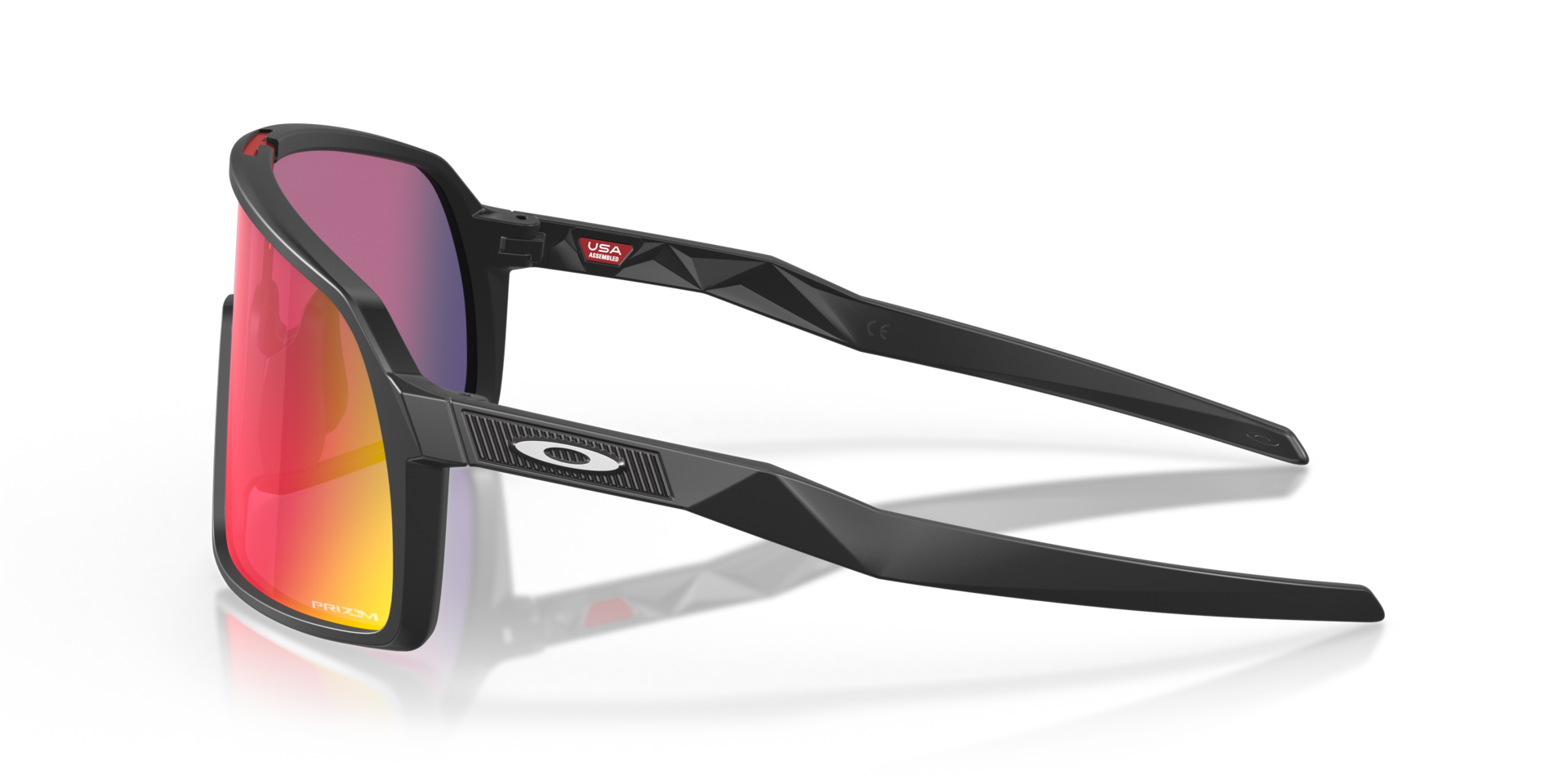 Sutro S Matzwart KunststofSunglass Frames van B24, Zijaanzicht