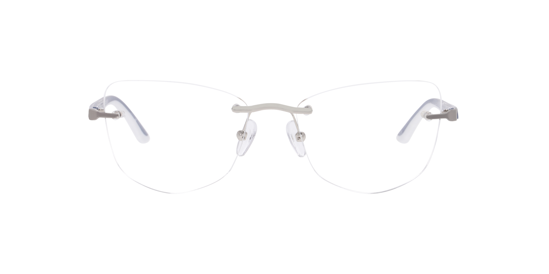 York Silber MetallEyeglass Frames von B24, Vorderansicht