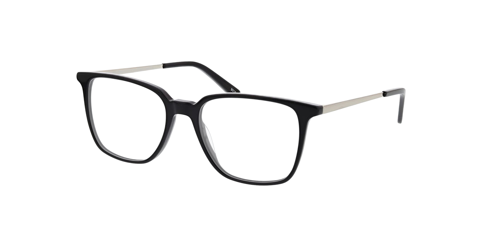 Jodie Schwarz AcetatEyeglass Frames von B24, Dreiviertelansicht