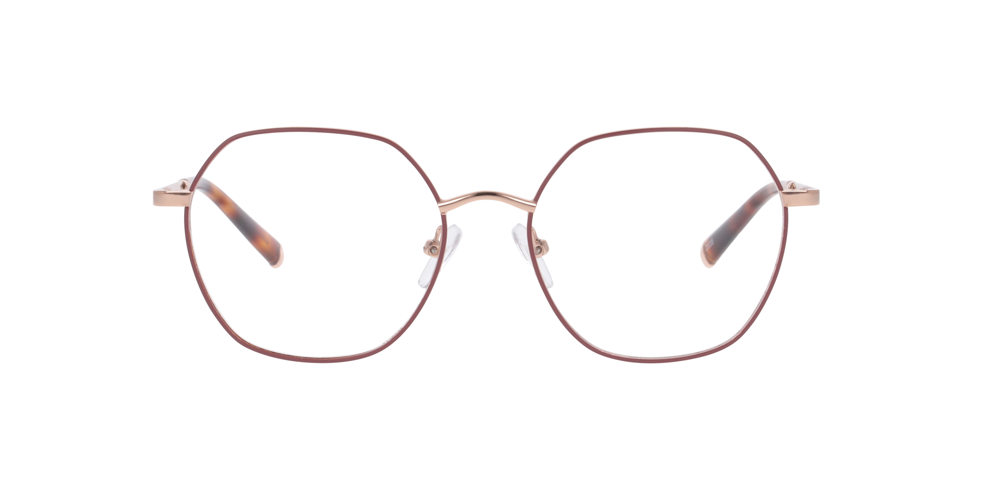 Burgundy/Rose Gold Honolulu -  Metal Brillen