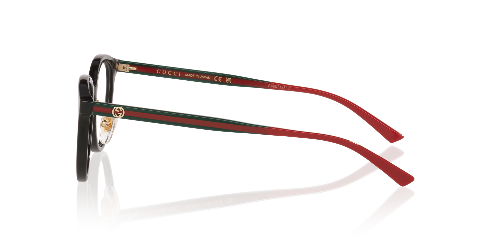 GG1867OK Zwart AcetaatEyeglass Frames van B24, Zijaanzicht