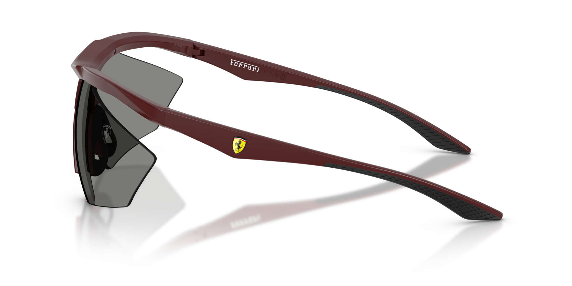 FZ6030U Red Matte KunststoffSunglass Frames von B24, Seitenansicht