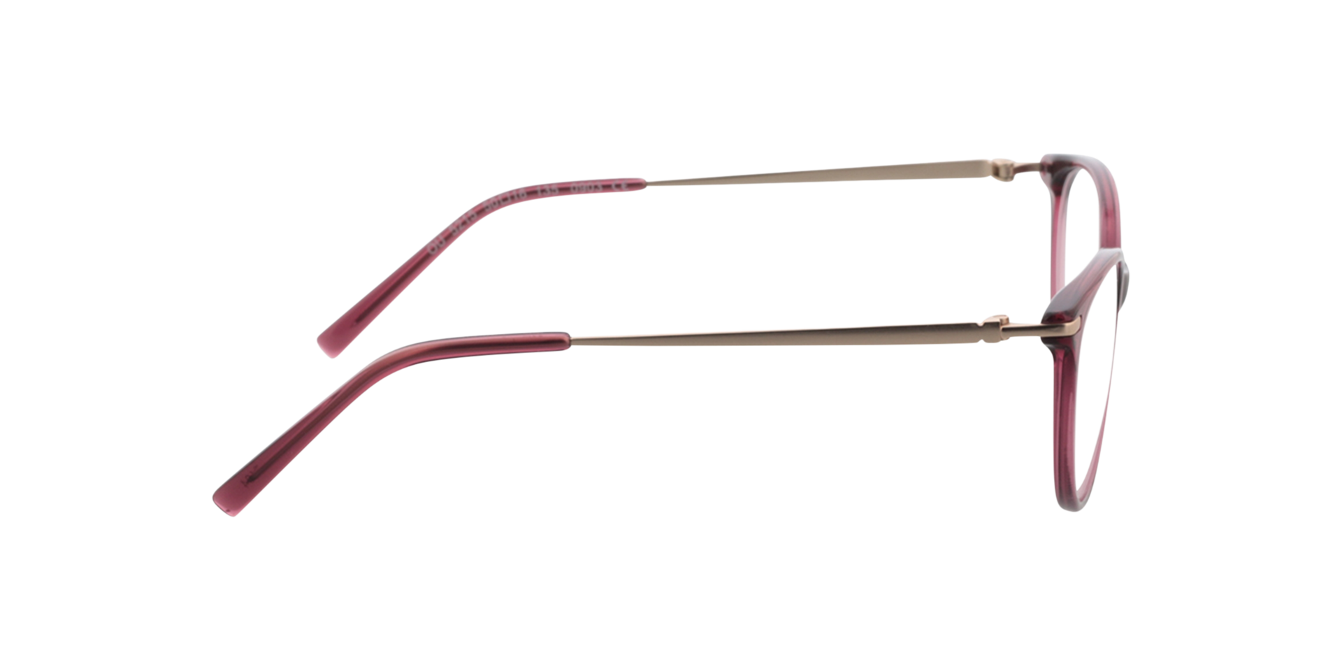 Lauren Crystal Pink  &  Satin Pink Gold AcetatEyeglass Frames von B24, Seitenansicht