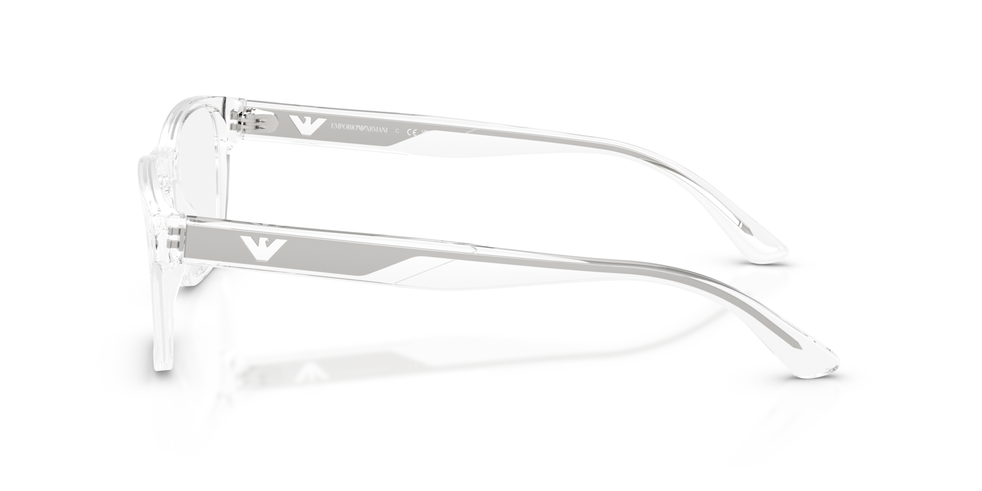 EA3239 Crystal glänzend AcetatEyeglass Frames von B24, Seitenansicht