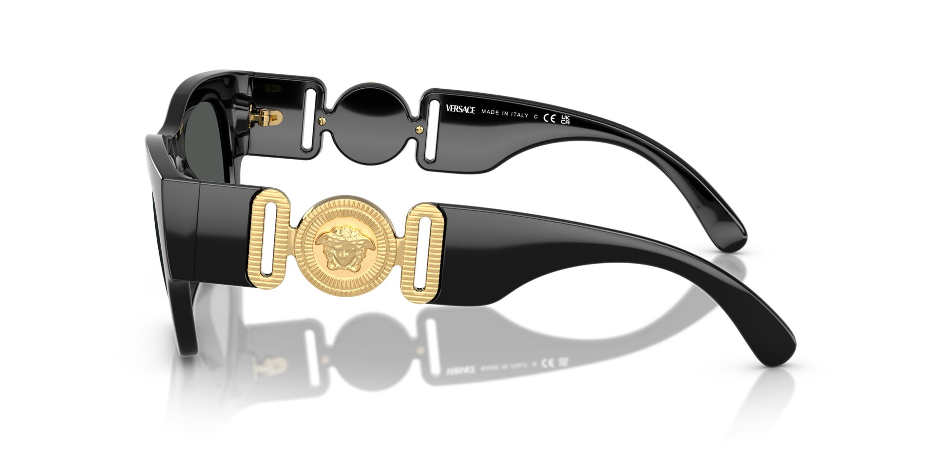 VE4479U Schwarz KunststoffSunglass Frames von B24, Seitenansicht