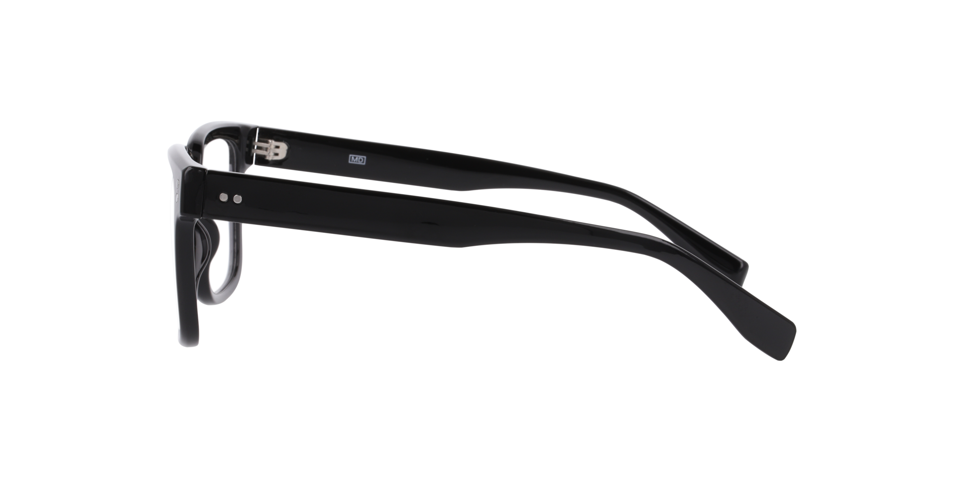 Texas Zwart KunststofEyeglass Frames van B24, Zijaanzicht