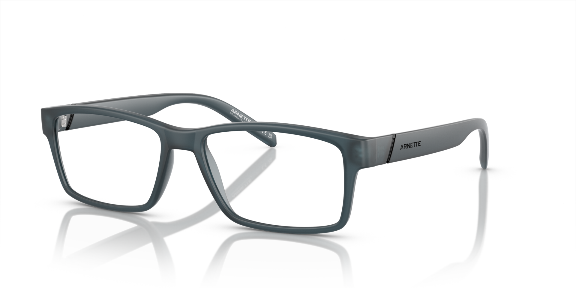 AN7179 Matt Blau KunststoffEyeglass Frames von B24, Dreiviertelansicht