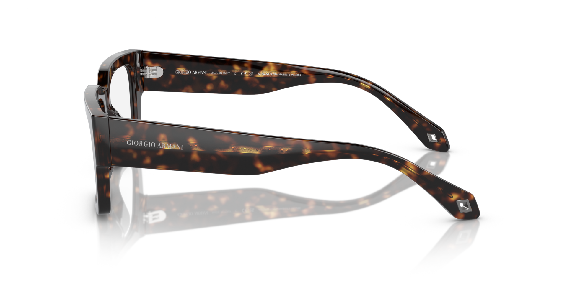 AR7243U Havana AcetatEyeglass Frames von B24, Seitenansicht
