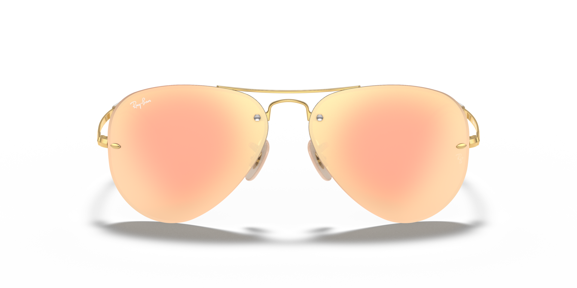 RB3449 Arista Gold MetallSunglass Frames von B24, Vorderansicht
