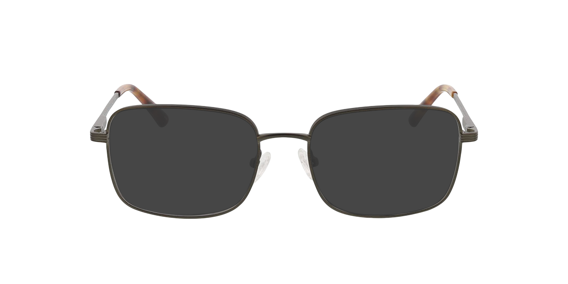 Harry Mat kaki MetaalEyeglass Frames van B24, met getinte lenzen