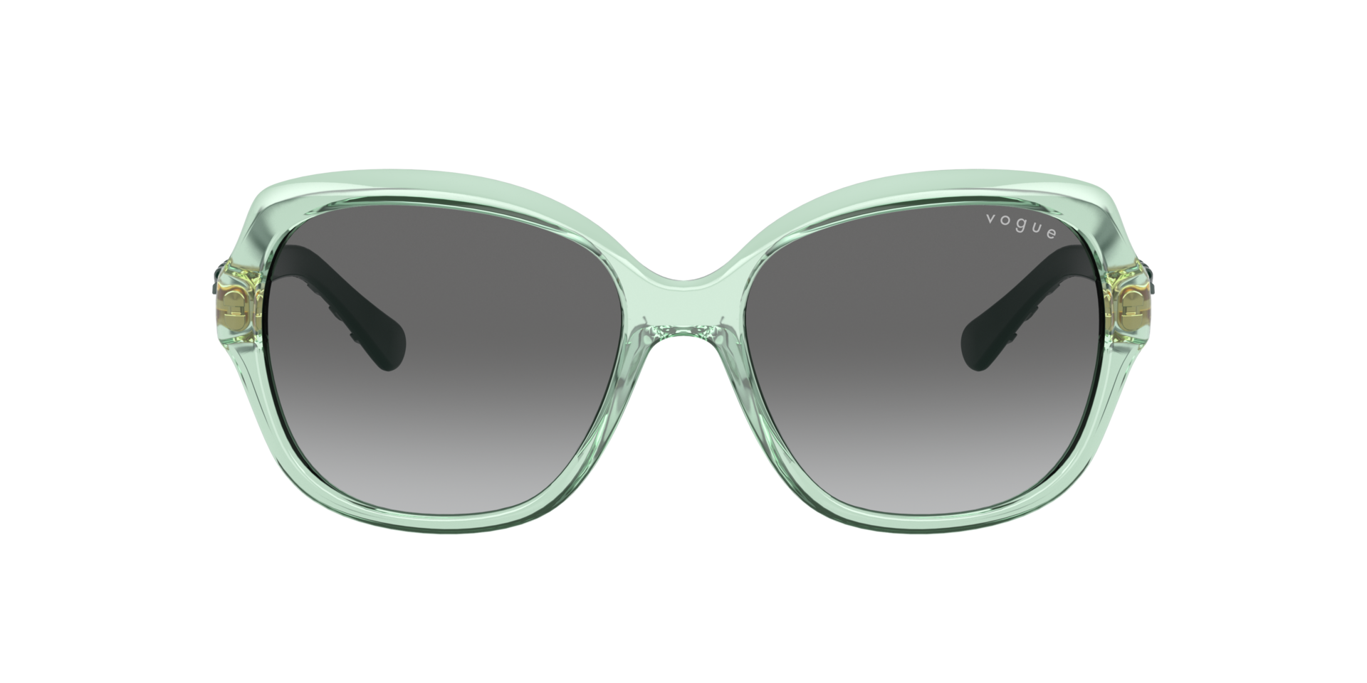 VO2871S Transparent Grün KunststoffSunglass Frames von B24, mit getönten Gläsern