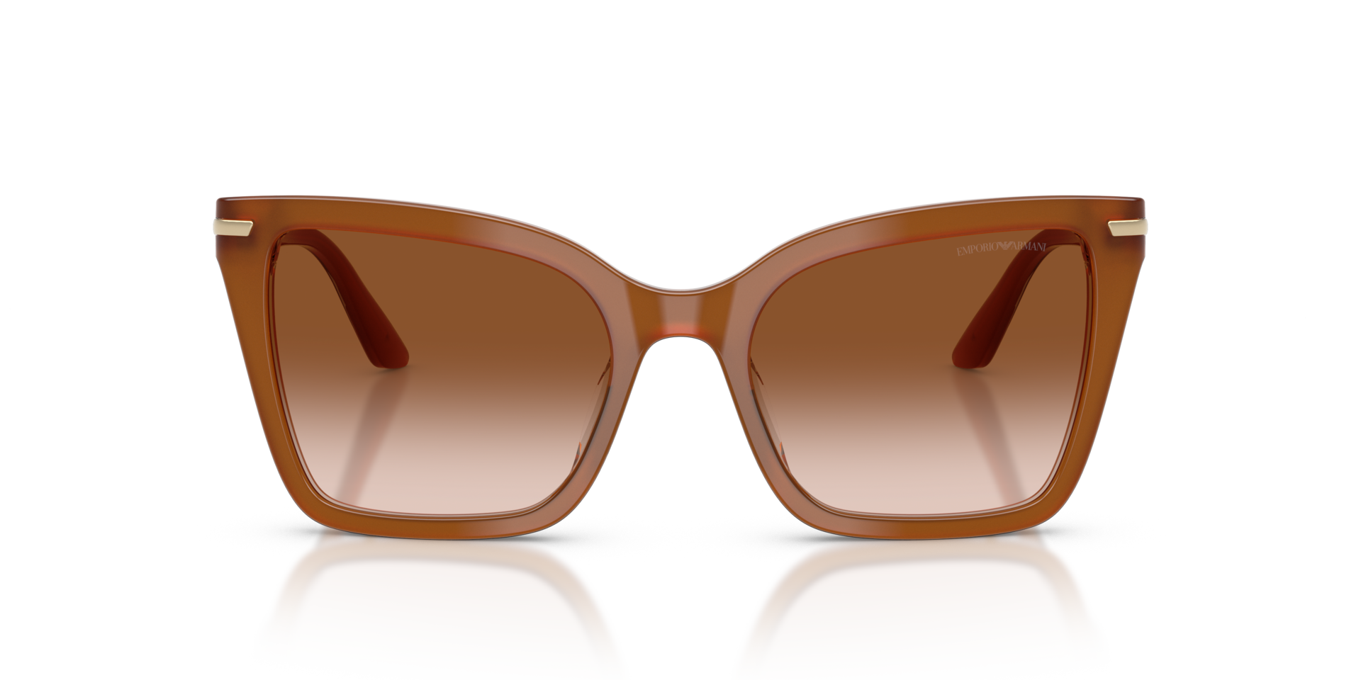 EA4273BU Tobacco AcetaatSunglass Frames van B24, Vooraanzicht