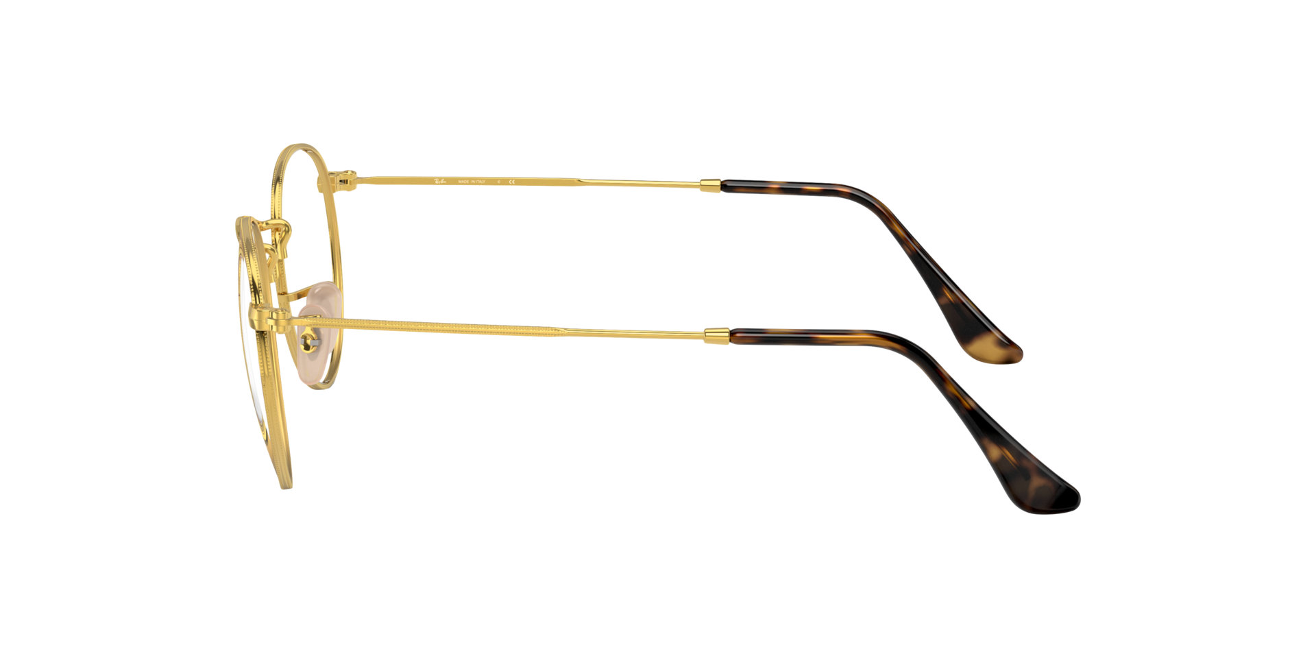RB3447V Havana op goud MetaalEyeglass Frames van B24, Zijaanzicht