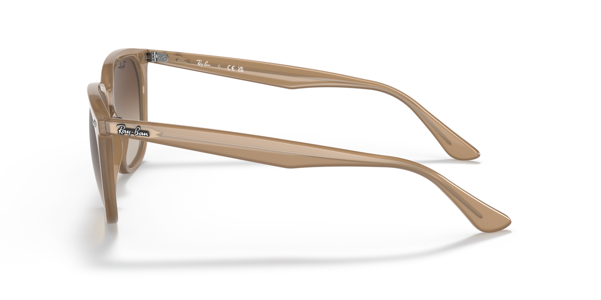 RB4362 Lichtbruin KunststofSunglass Frames van B24, Zijaanzicht