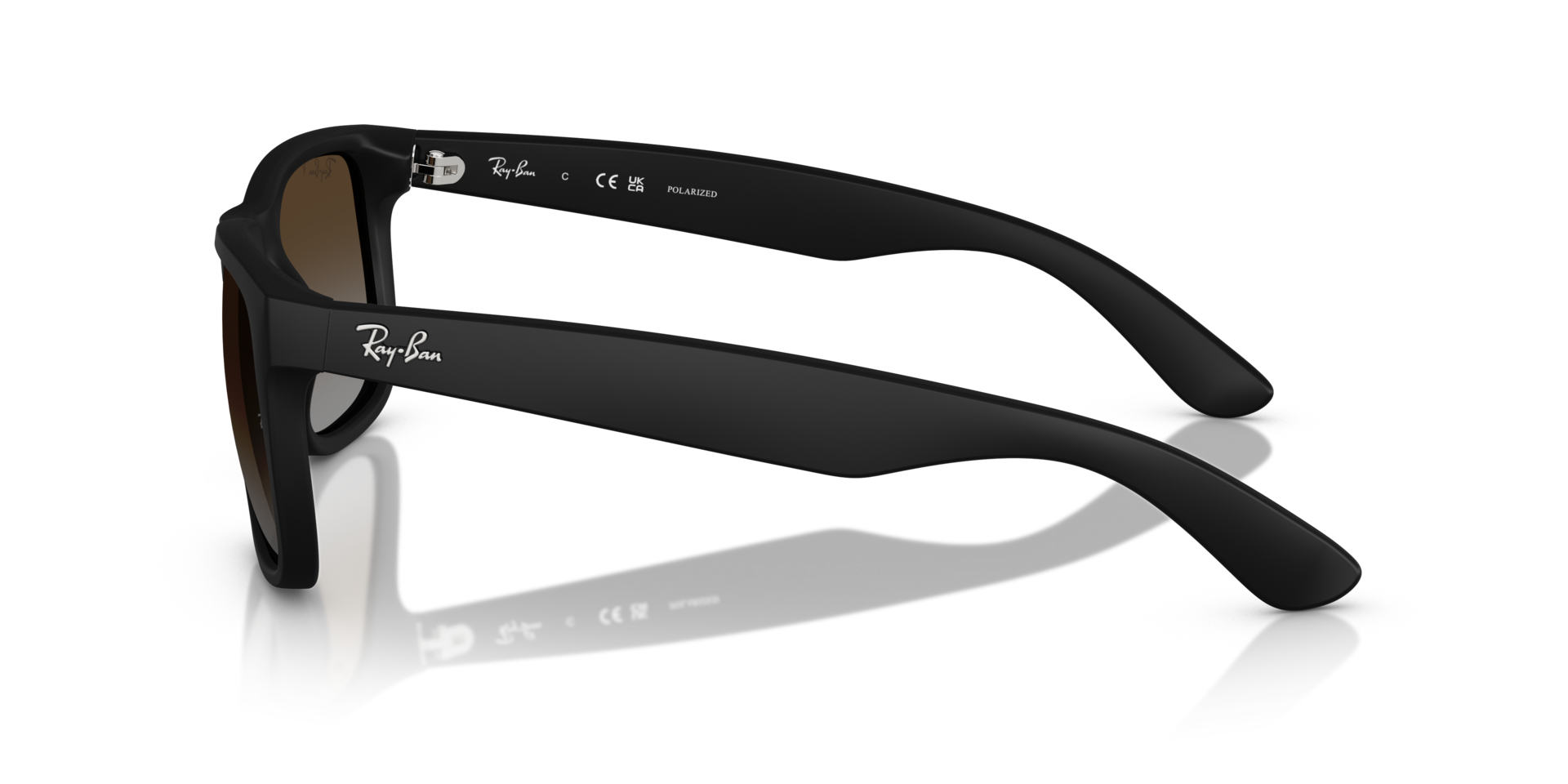Justin Classic Rubber Black KunststoffSunglass Frames von B24, Seitenansicht