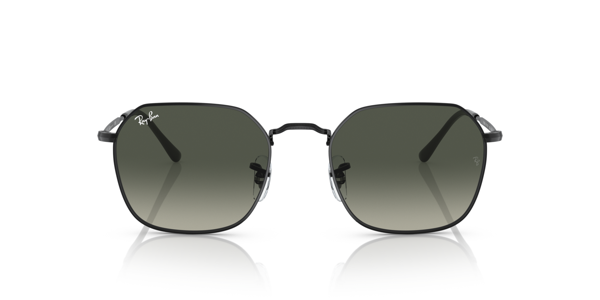 RB3694 Zwart MetaalSunglass Frames van B24, Vooraanzicht