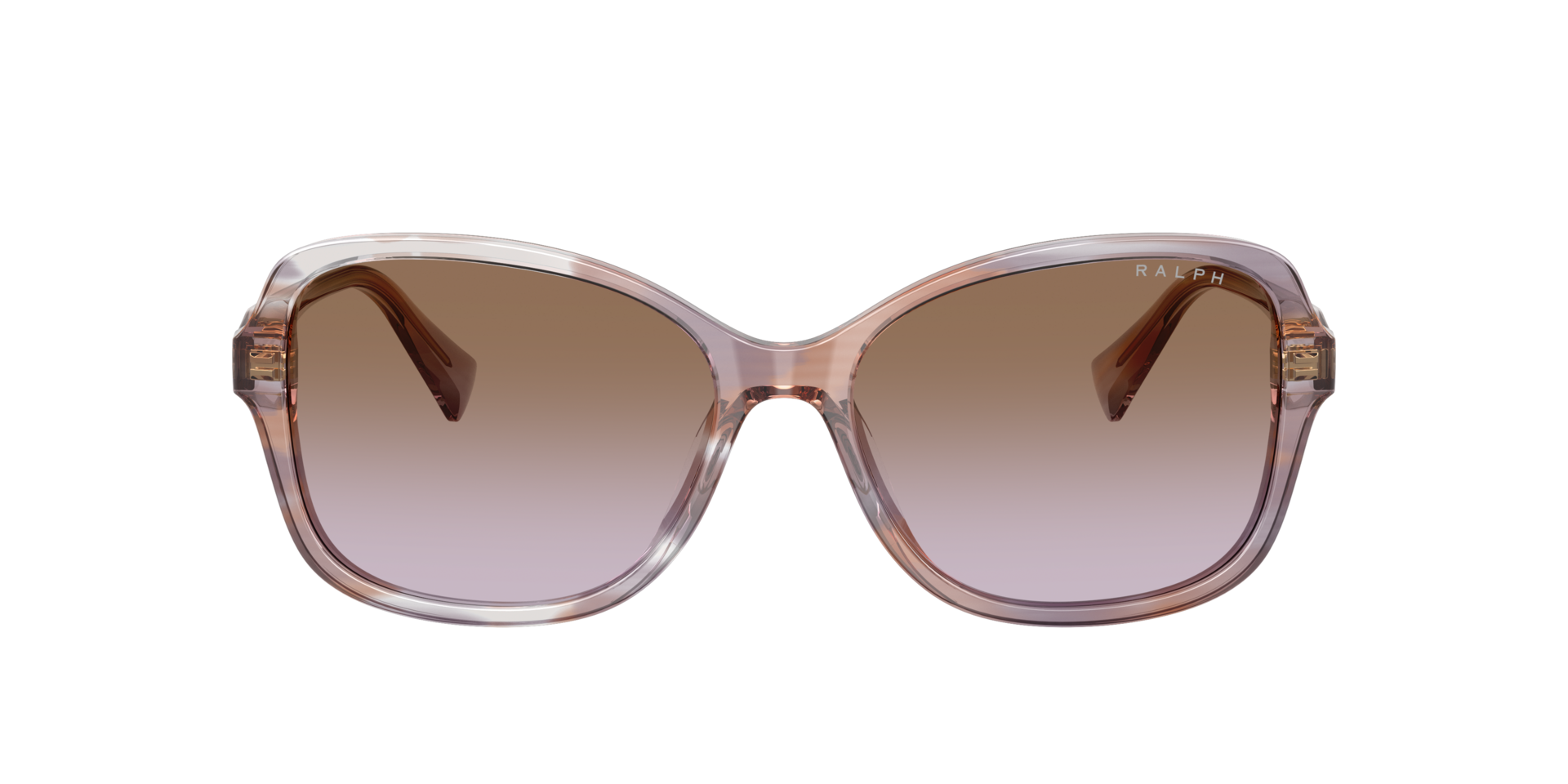 RA5351U Bruin Gestreept AcetaatSunglass Frames van B24, met getinte lenzen
